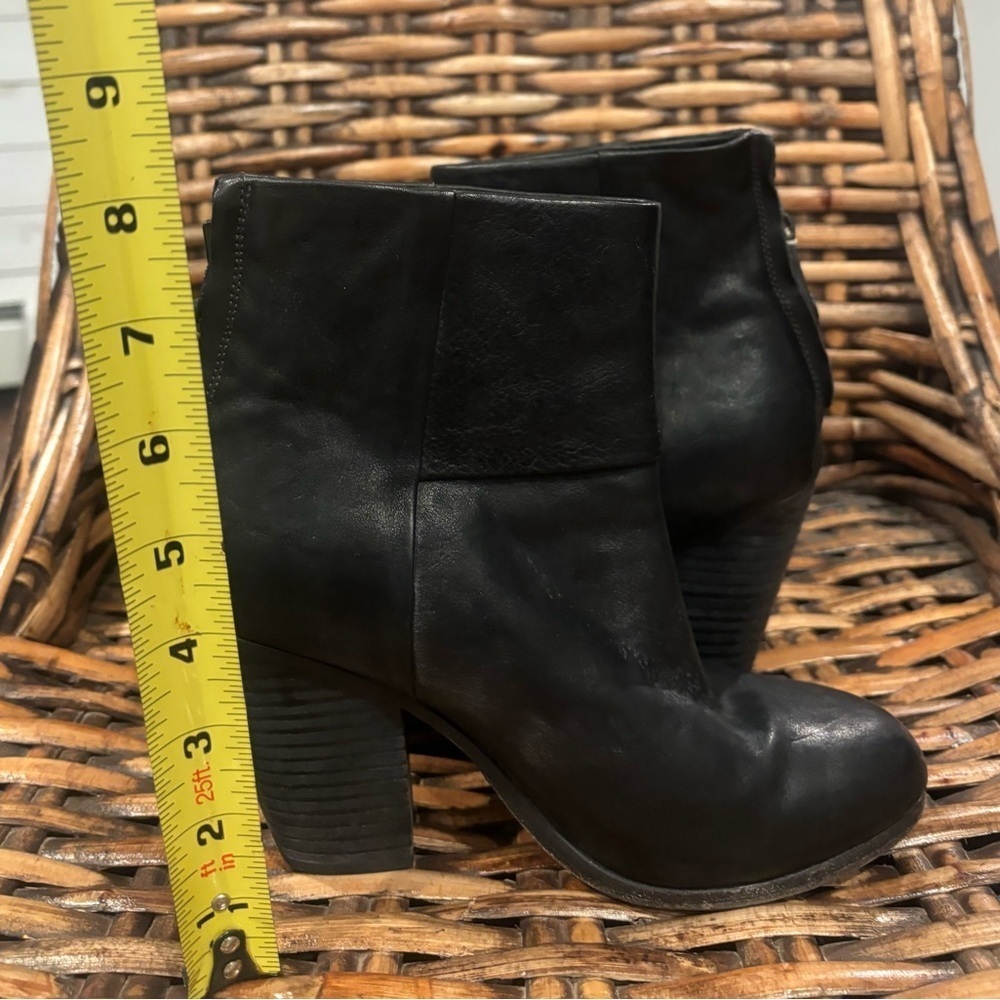 rag & bone Classic Newbury - Ankle Boot Size: 36/6 Black leather block booties - Picture 9 of 13